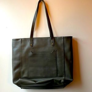 Dark Green Universal Thread Goods co. Large Tote Handbag